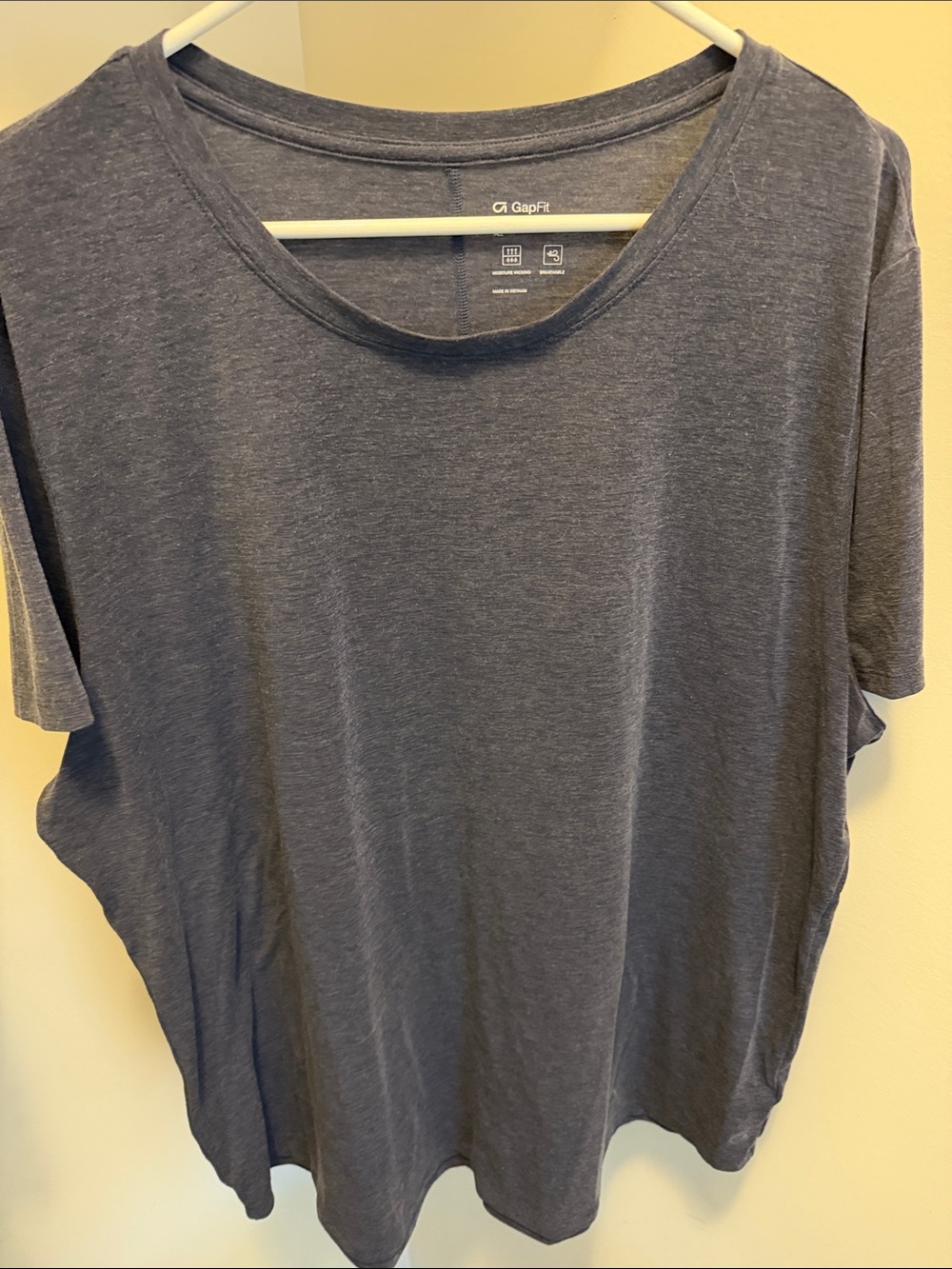 GAP Women's Slate Gray Short Sleeve Crew Tee